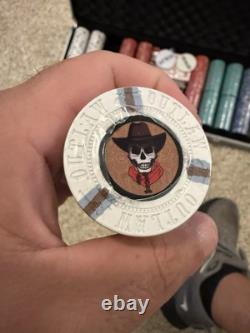 Outlaw 500-Piece Clay Poker Chip Set 13g Chips, Aluminum Case READ