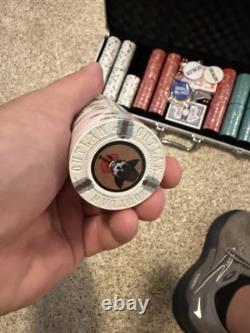 Outlaw 500-Piece Clay Poker Chip Set 13g Chips, Aluminum Case READ