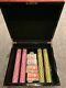 Over 800 Replica Poker Chip Set + Beautiful Cherrywood Mohagany Case + Plaques