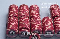 PAR A DICE Paulson Poker Chip Set QTY 489 Chips Casino Used top hat & Cane LOT1
