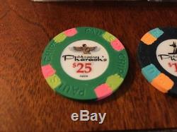 PAULSON PHARAOH's POKER CHIP tournament set(565 chips) Excellent Condition