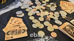 PIRATEGOLD Pirate Themed Metal Poker Chip Set, Captains Trunk, Liar's Dice
