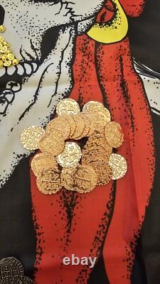 PIRATEGOLD Pirate Themed Metal Poker Chip Set, Captains Trunk, Liar's Dice