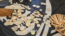 PIRATEGOLD Pirate Themed Metal Poker Chip Set, Captains Trunk, Liar's Dice