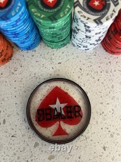 POKERSTARS EPT Ceramic Poker Chip Set with Plaques and Oversized Chips Rare