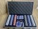 Pabst Blue Ribbon Poker Chip Set Cards Chips Case & Keys Please Read