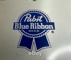 Pabst Blue Ribbon Poker Chip Set Cards Chips Case & Keys Please Read