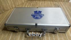 Pabst Blue Ribbon Poker Chip Set Cards Chips Case & Keys Please Read