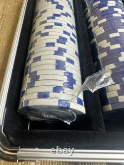 Pabst Blue Ribbon Poker Chip Set Cards Chips Case & Keys Please Read