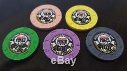 Paulson Authentic Rare WSOP World Series of Poker Tournament Chip Set 560 Count