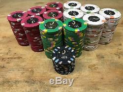 Paulson Casino Poker Chip Set 250 Genuine Horseshoe Clay Chips