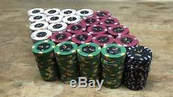 Paulson Casino Poker Chip Set 500 Genuine Horseshoe Clay Chips