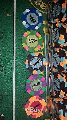 Paulson Classic poker chip set of 399 chips