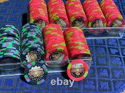 Paulson Clay poker chip set, Top Hat And Cane, Grand Victoria Riverboat Casino