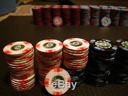 Paulson Palais Des Congres Poker Casino Chip Set 599 Chips Top Hat and Cane
