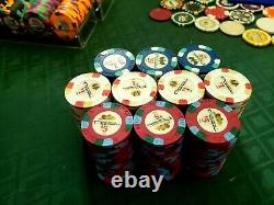 Paulson Pharaoh Poker Chip Set. 200. Excellent cond. Mint. Cash game set