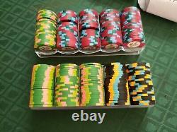 Paulson Pharaoh Poker Chip Set. 200. Excellent condition. Mint