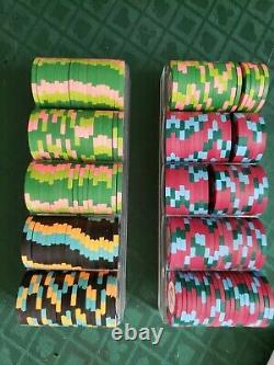 Paulson Pharaoh Poker Chip Set. 200. Excellent condition. Mint