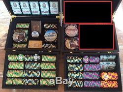 Paulson Pharaoh Tournament Set Mint 750 chips + plaques buttons cards MINT