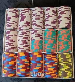 Paulson Poker Chip Set of 300 (Mint condition) Genuine Clay Casino Chips