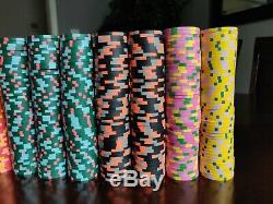 Paulson Poker Chips Set of 500 World Top Hat & Cane WTHC