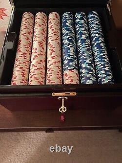 Paulson Poker Chips set of 775 James Bond Casino De Isthmus mint condition