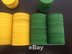 Paulson Starburst Clay Poker Chips, 400+ chip set, 5 colors