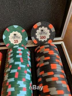Paulson Top Hat And Cane Poker Chip Set