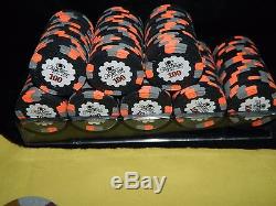Paulson Top Hat & Cane Poker Chip Set 650 Count With Case. E997