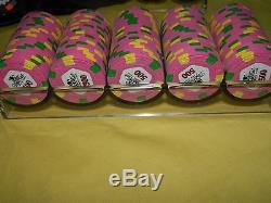 Paulson Top Hat & Cane Poker Chip Set 650 Count With Case. E997