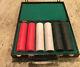 Paulson Top Hat & Cane Poker Chip Set of 299 Chips (NOS)Unplayed Red Black White