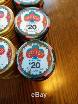 Paulson Top Hat and Cane Clay Poker Chip Set