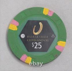 Paulson Top Hat and Cane Horseshoe Cleveland OH 25.00 Poker Chips Set of (320)