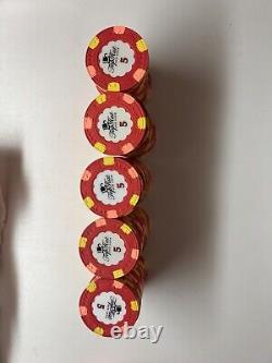 Paulson Top Hat and Cane Poker Chips 100 piece set (WTHC) 5$ Denomination