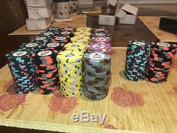 Paulson Top Hat and Cane World 400 chip Poker Tournament Set. Rare