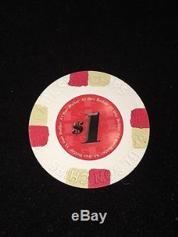 Paulson Top Hat and Cane classic Poker Chip set 1500 with Cases Used once