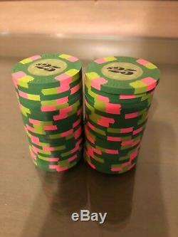 Paulson Tophat & Cane Poker Chips (Set of 40 $25 denomination)