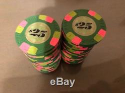 Paulson Tophat & Cane Poker Chips (Set of 40 $25 denomination)