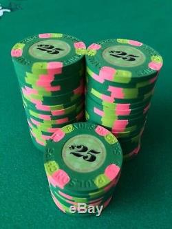 Paulson Tophat & Cane Poker Chips (Set of 50 $25 Denomination)