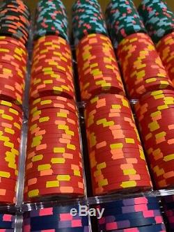 Paulson WTHC Cash set 500 Poker Chip Set World Top Hat & Cane Rare