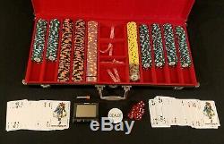 Paulson World Top Hat & Cane Poker Tournament Beautiful Chip Set Discontinued