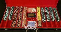 Paulson World Top Hat & Cane Poker Tournament Beautiful Chip Set Discontinued