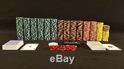 Paulson World Top Hat & Cane Poker Tournament Beautiful Chip Set Discontinued