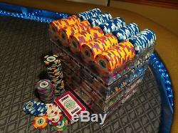 Paulson casino de isthmus City poker chips set 1,079 pieces Mint condition