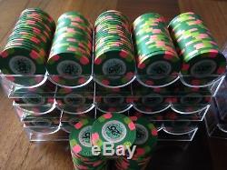 Paulson casino de isthmus City poker chips set 1,293 pieces Mint condition