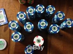 Paulson casino de isthmus City poker chips set 1,293 pieces Mint condition