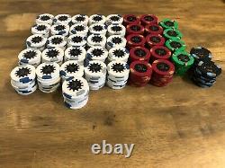 Paulson chips cash set Horseshoe Cincinnati $1, $5, $25, $100 casino poker chips