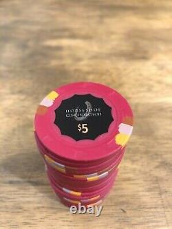 Paulson chips set 400 Horseshoe Cincinnati $1, $5, $25 casino used poker