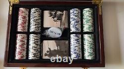 Pebble Beach Poker Chip Set with case