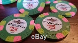 Pharoah's Casino Top Hat and Cane Poker Chips Set